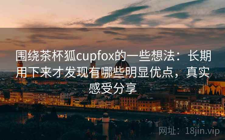 围绕茶杯狐cupfox的一些想法：长期用下来才发现有哪些明显优点，真实感受分享