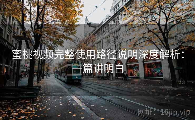 蜜桃视频完整使用路径说明深度解析：一篇讲明白