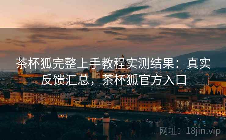 茶杯狐完整上手教程实测结果：真实反馈汇总，茶杯狐官方入口