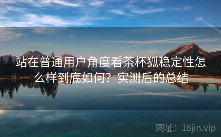 站在普通用户角度看茶杯狐稳定性怎么样到底如何？实测后的总结