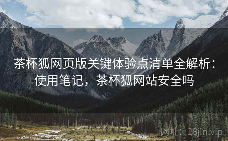 茶杯狐网页版关键体验点清单全解析：使用笔记，茶杯狐网站安全吗