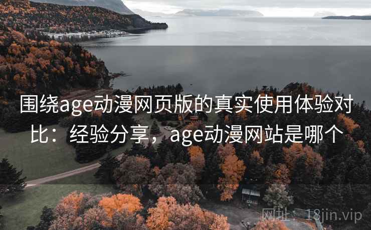 围绕age动漫网页版的真实使用体验对比：经验分享，age动漫网站是哪个