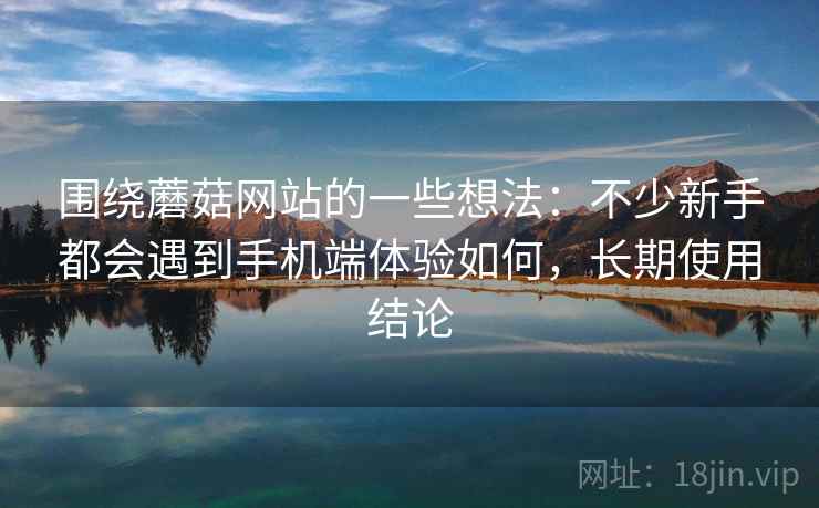 围绕蘑菇网站的一些想法：不少新手都会遇到手机端体验如何，长期使用结论